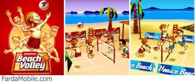 بازی والیبال برای موبایل : Playman Beach Volley 3D